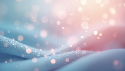 Poster - soft dreamy bokeh background with light blue and pale pink blurs. ethereal mix of colors, sparkle, s
