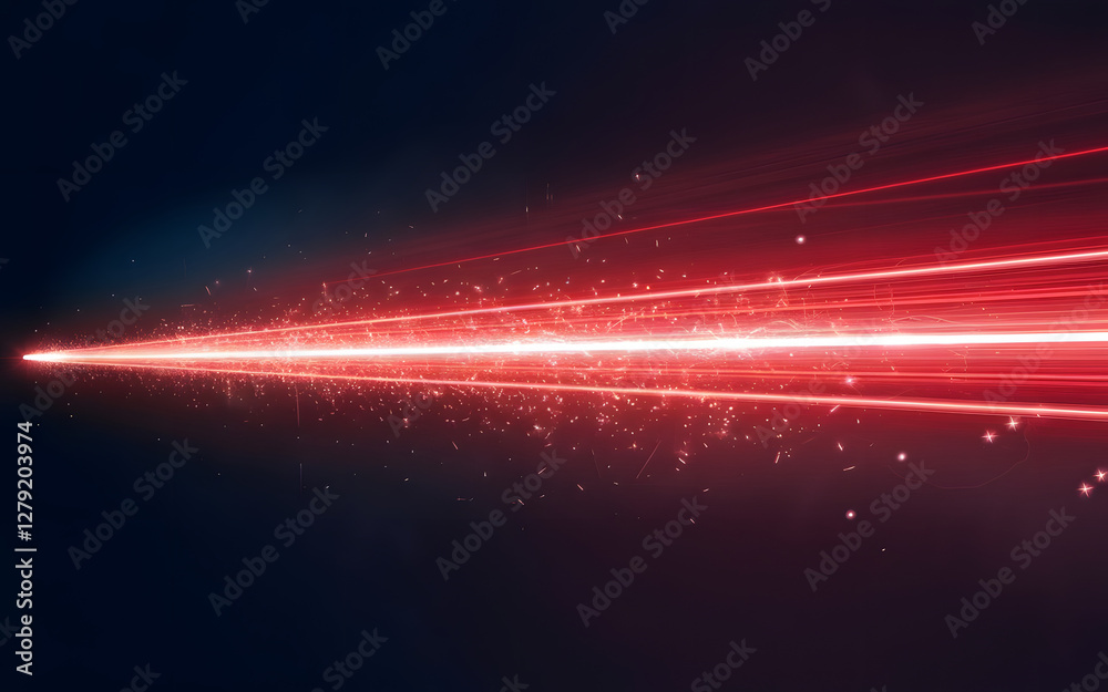 Red Razor Beam Abstract Red Laser Beam: A dynamic, eye-catching composition of a ...
