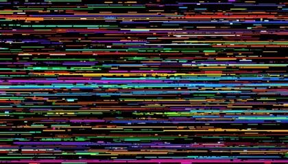 Poster - Abstract Colorful Digital Stripes Pattern for Background Design