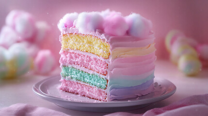 Sticker -  cotton candy cake