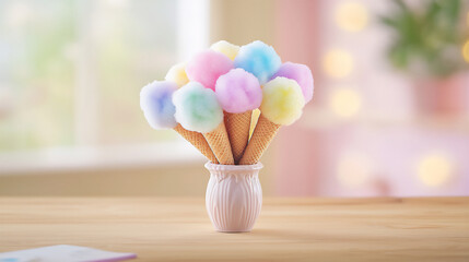 Wall Mural -  cotton candy bouquet