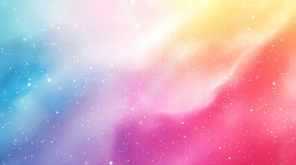 Poster - Colorful Abstract Gradient Background With Pastel Hues and Glowing Stars Creating a Dreamy Atmosphere for Art and Design Projects