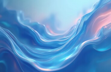 Leinwandbilder - Abstract blue wave background. Modern banner, wallpaper. Light dynamic effect. Futuristic design concept for tech, business, data, science, health projects, presentation templates, banners, posters.