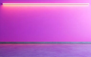 Poster - Smooth purple wall with subtle lighting, minimalist design, rich and bold color, modern and sleek, purple wall, sleek minimalism