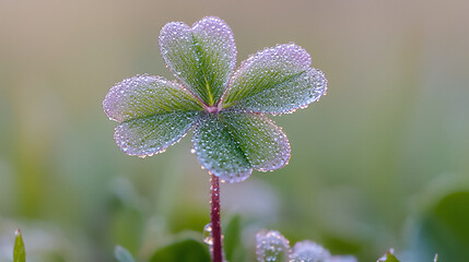 Wall Mural -  dewy clover