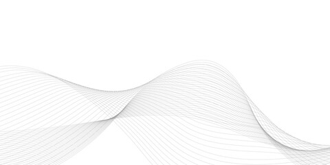Poster - Abstract grey smooth element swoosh speed wave modern stream background. Abstract wave line for brochure, flyer, banner, template, wallpaper background with wave design. Abstract business wave lines.
