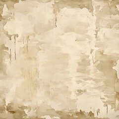 Poster - Distressed beige wall texture with peeling paint and aged paper effect, creating a vintage and weathered appearance.