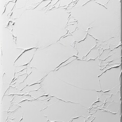 Poster - White Textured Surface with Cracks: A Detailed Macro of Plaster or Paint with an Artistic and Modern Feel