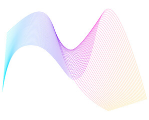 Fototapete - abstract pink wave