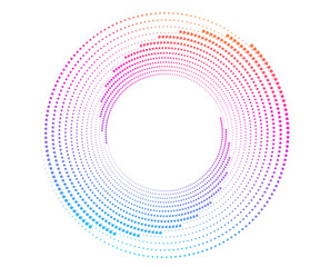 Poster - abstract colorful circle background