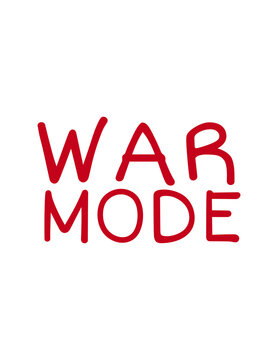 War Mode Bold Red Typography