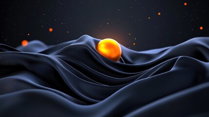 Abstract modern grey background with glow and bokeh