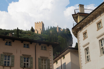 Wall Mural - Arco - The medieval castle.