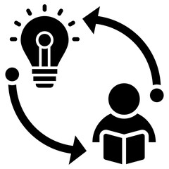 Aufkleber - Learning Icon