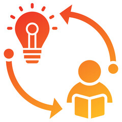Aufkleber - Learning Icon