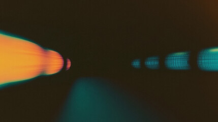 Poster - Futuristic abstract light trails in motion blur