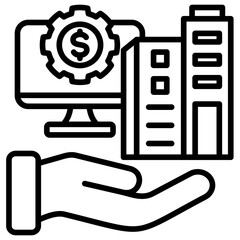 Aufkleber - Asset Management Icon