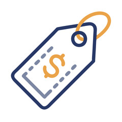 Poster - Price tag icon in vector style featuring a dollar symbol showcasing simplicity and clarity