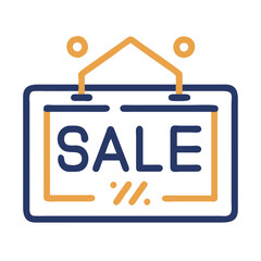 Poster - Vector icon of a sale sign designed for marketing and advertising purposes in retail settings promoting discounts and offers to attract customers during shopping events
