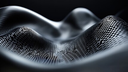 Poster - Abstract close-up of textured surface with intricate patterns, showcasing depth and shadow play