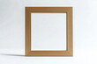© kossovskiy - Minimalist wooden picture frame with natural texture