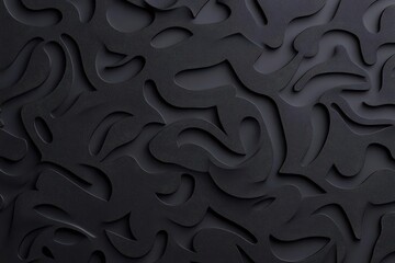 Poster - Embossed rubber surface with deep grooves, enhancing light and shadow effects, providing a balanced blend of structure and fluidity in text placement.