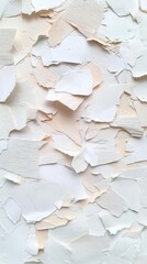 Poster - The compressed layers of shredded paper form a rugged, industrial yet artistic background, highlighted by delicate shifts in texture and tone.