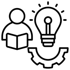 Aufkleber - Learning Icon