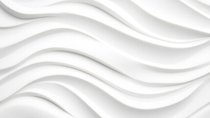 Poster - Blown sand particles creating intricate wave designs on a monochromatic 3D textured surface, with gentle negative space for text overlays.