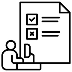 Poster - Skill Test Icon