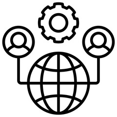 Poster - Outsourcing Icon