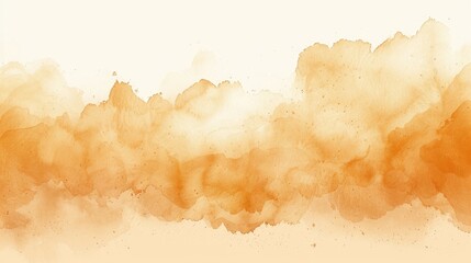 Poster - Abstract Orange Watercolor Wash Background.