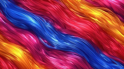 Poster - Abstract Colorful Waves.