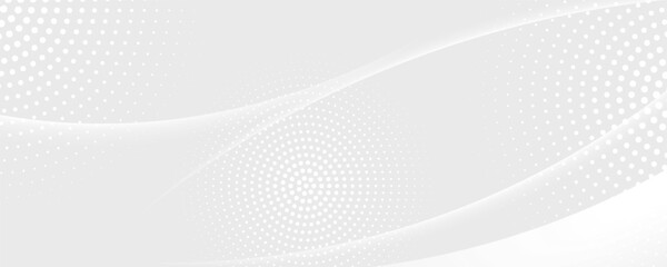 Wall Mural - dot white gray wave light technology texture background. abstract big data digital concept.eps