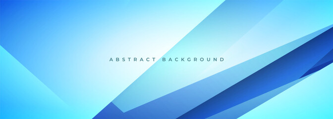 Aufkleber - Blue business presentation abstract background with geometric lines and shapes. Vector illustration