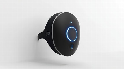Poster - Technological Marvel: A sleek, futuristic ring device, embodying innovation, technological advancements, and the evolving landscape of wearable technology.
