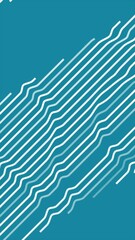 Aufkleber - Blue white thin minimal distorted lines abstract technology motion background. Vertical looped video animation
