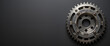 © Yury - Metal gear cog positioned on a dark background conveying a sense of industry and mechanical precision, symbolizing tools and progress in career development