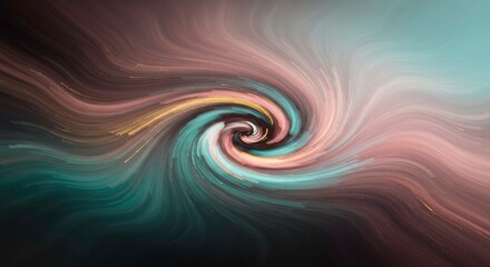 Poster - Whirlwind of Colors: An abstract representation of swirling energy and vibrant hues, with flowing lines. A captivating vortex of color and form.