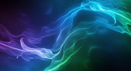 Poster - abstract energy: a dynamic composition of flowing, colorful energy waves, creating a mesmerizing vis