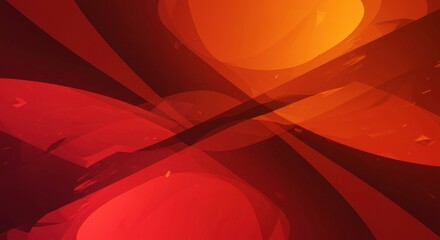 Aufkleber - Abstract Crimson & Amber: An artistic swirl of crimson and amber hues dances across the canvas, blending seamlessly to create a vibrant and dynamic composition.