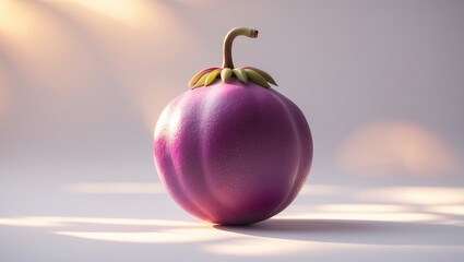 Poster - unique purple fruit displayed on a soft background with gentle lighting during a studio setting