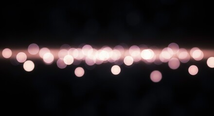 Poster - Abstract Bokeh Glow: An artistic display of soft, blurred lights creates a mesmerizing bokeh effect, casting a warm, ethereal glow against a dark background.