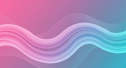 Aufkleber - Fluid Dynamics: A mesmerizing abstract wallpaper of wavy shapes and color gradients, offering a smooth, elegant, and eye-catching background