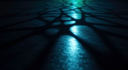 Aufkleber - Abstract shadows and light: The interplay of light and shadow creates a captivating abstract pattern, evoking a sense of mystery, depth, and artistic intrigue.