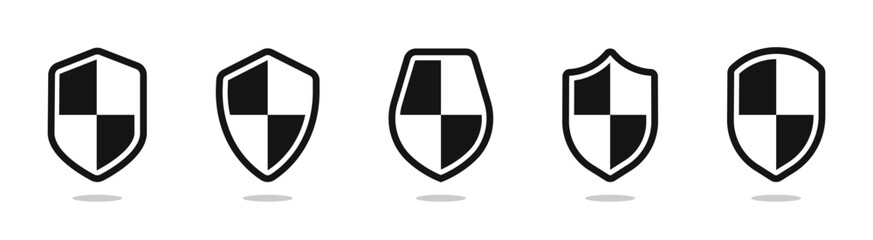 Poster - Shield vector. Shield icon set. Protect shield vector icons. Shield symbols