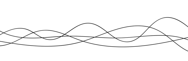Poster - abstract lines vector illustration. wavy lines. thin line wavy abstract vector background. curve wav
