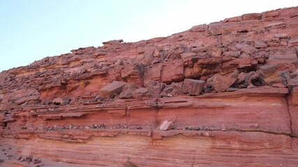 Poster - Exploration of Tsvetnoy Canyon in Egypt reveals stunning rock formations and sandy landscapes