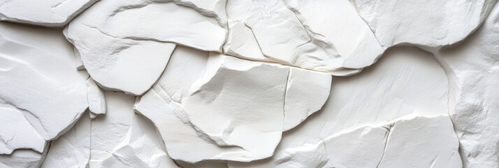 Poster - A white wall with a rough, jagged texture