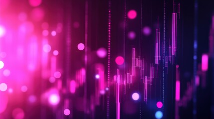 Poster - Abstract colorful digital background with vibrant lights and soundwave patterns